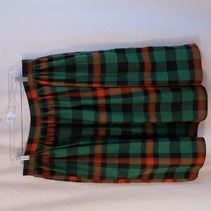 Modcloth Collectif  NWT Women's Jasmine Log Check Swing Skirt Midi Fall 14